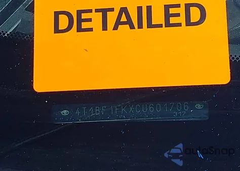 2012 Toyota Camry L from USA, damaged, VIN 4T1BF1FKXCU601706